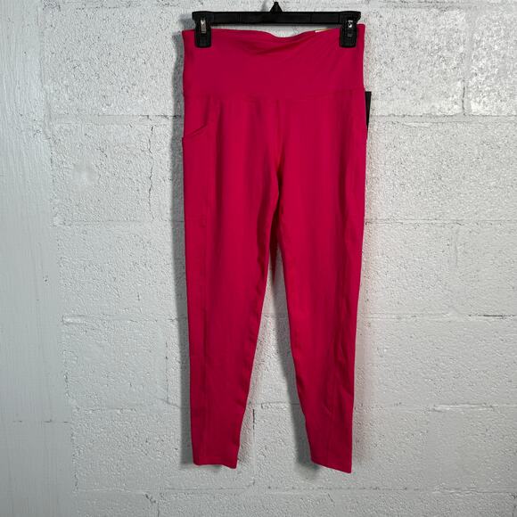 Ideology High-Waist Side-Pocket 7/8 Leggings, Fiery Pink S - Picture 1 of 6